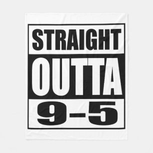 Couverture Polaire Funny Retirement Venin Straight Outta 9-5
