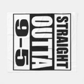 Couverture Polaire Funny Retirement Venin Straight Outta 9-5 (Devant (Horizontal))