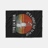 Couverture Polaire Funny Retre Golf Tee For Men Golf,funny Srt Father (Devant (Horizontal))