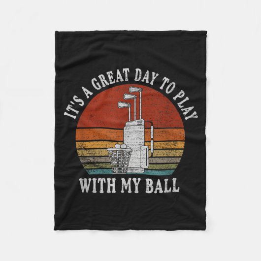 Couverture Polaire Funny Retre Golf Tee For Men Golf,funny Srt Father (Devant)