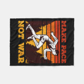 Couverture Polaire Funny Retro Runner Running Quote Gift - Make Pace  (Devant (Horizontal))