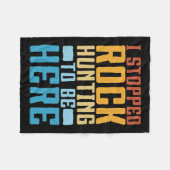 Couverture Polaire Funny Rock Collecte I Arrêté Rock Chasse Geolo (Devant (Horizontal))