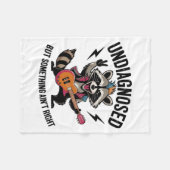 Couverture Polaire Funny Rocking Racoon (Devant (Horizontal))