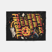 Couverture Polaire Funny Rpg I Cast Fireball Quote With Wizard Hat An (Devant (Horizontal))