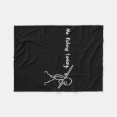 Couverture Polaire Funny Sad Stickman No Fishing Today Fishing Lovers (Devant (Horizontal))