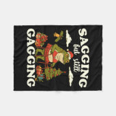 Couverture Polaire Funny Sagging But Still Gagging Santa Frog Meme Ch (Devant (Horizontal))