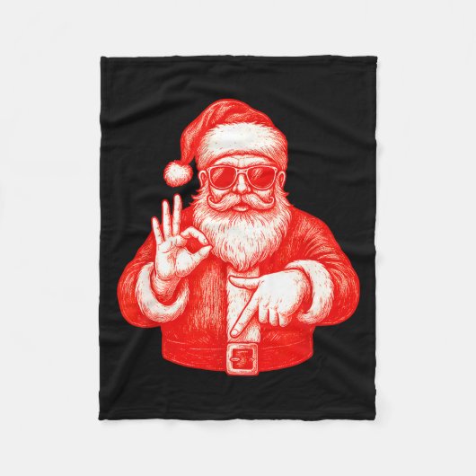 Couverture Polaire Funny Santa 6 7 Meme Design _ Christmas Math Humor (Devant)