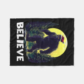 Couverture Polaire Funny Santa Bigfoot Christmas Sasquatch Believe Xm (Devant (Horizontal))