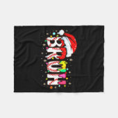 Couverture Polaire Funny Santa Bruh Baseball Christmas Xmas Meme Paja (Devant (Horizontal))