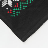 Couverture Polaire Funny Santa Claus Christmas Ice Hockey Ugly Sweate (Coin)