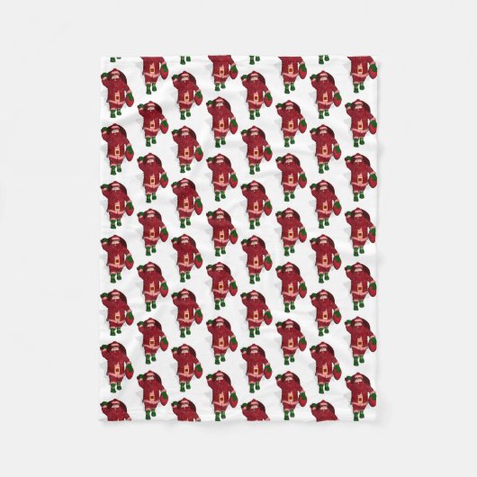 Couverture Polaire Funny Santa Claus Fraise Farmer (Devant)