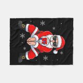 Couverture Polaire Funny Santa Claus Playing Volleyball Six Seven Chr (Devant (Horizontal))