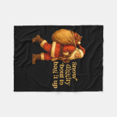 Couverture Polaire Funny Santa Claus Snow Diggity Bout To Bag It Up  (Devant (Horizontal))