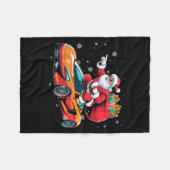 Couverture Polaire Funny Santa Driving Srt Car Xmas Pajama Christmas (Devant (Horizontal))