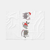 Couverture Polaire Funny Santa Ossums Overstimulated But Festive Xmas (Devant (Horizontal))