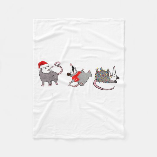 Couverture Polaire Funny Santa Ossums Overstimulated But Festive Xmas (Devant)