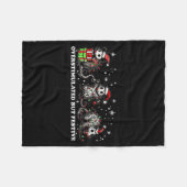 Couverture Polaire Funny Santa Ossums Overstimulated But Festive Xmas (Devant (Horizontal))