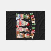Couverture Polaire Funny Santa Profol Silent Night Icu Nurses Merry C (Devant (Horizontal))