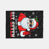 Couverture Polaire Funny Santa Says Six Seven Christmas 67 Meme Xmas  (Devant (Horizontal))