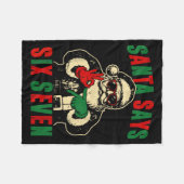 Couverture Polaire Funny Santa Says Six Seven Retro 67 Meme Cool Chri (Devant (Horizontal))