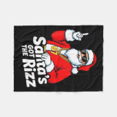 Couverture Polaire Funny Santa's Got The Rizz Christmas Meme 67 (Devant (Horizontal))
