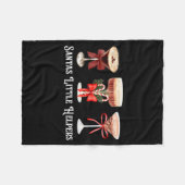 Couverture Polaire Funny Santa's Little Helper Martini Tail Merry Chr (Devant (Horizontal))