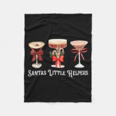 Couverture Polaire Funny Santa's Little Helper Martini Tail Merry Chr (Devant)