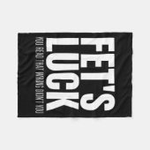 Couverture Polaire Funny Sarcastic Fet’s Luck You Read That Wrong Did (Devant (Horizontal))