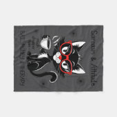 Couverture Polaire Funny Sarcastic Rude Sayings Sarcasm And Attitude (Devant (Horizontal))