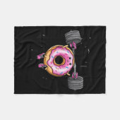 Couverture Polaire Funny Saying Donut Give Up Gym Weight Lifting Work (Devant (Horizontal))