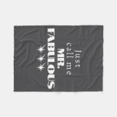 Couverture Polaire Funny Saying Mr Fabulous Descriptive  (Devant (Horizontal))