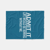 Couverture Polaire Funny Saying Perfect Idea For Men Women  (Devant (Horizontal))