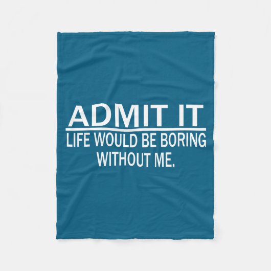 Couverture Polaire Funny Saying Perfect Idea For Men Women  (Devant)