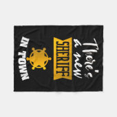 Couverture Polaire Funny Saying There's A New Sheriff In Town Deputy  (Devant (Horizontal))