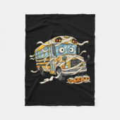 Couverture Polaire Funny School Bus Mummy Pumpkin Halloween Kids Mens (Devant)