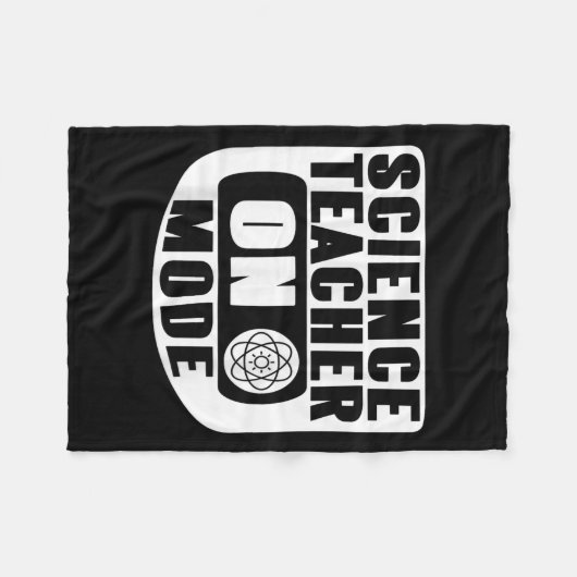 Couverture Polaire Funny Science Teacher On Mode Activated With Atom  (Devant (Horizontal))