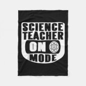 Couverture Polaire Funny Science Teacher On Mode Activated With Atom  (Devant)