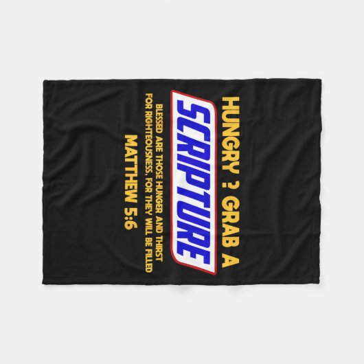 Couverture Polaire Funny Scripture , Bible Verse, Famous Scriptures,  (Devant (Horizontal))