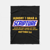 Couverture Polaire Funny Scripture , Bible Verse, Famous Scriptures, (Devant)