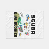 Couverture Polaire Funny Scuba Dive Buddy  (Devant (Horizontal))