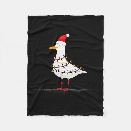 Couverture Polaire Funny Seagull Christmas Graphics Animal Lights Lov (Devant)