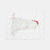 Couverture Polaire Funny Sheepadoodle Christmas Graphics Dog Lights L (Devant (Horizontal))