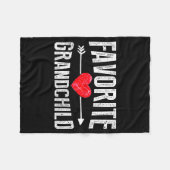 Couverture Polaire Funny Siled Granhildren Favorite Granhild (Devant (Horizontal))