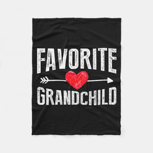 Couverture Polaire Funny Siled Granhildren Favorite Granhild (Devant)