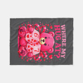 Couverture Polaire Funny Six Seven 67 Valentine Meme Where My Hug At (Devant (Horizontal))