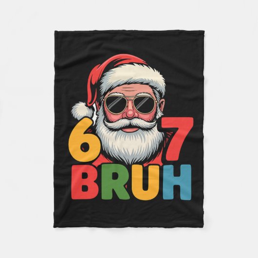 Couverture Polaire Funny Six Seven 6 7 Meme Santa Christmas Men Boys  (Devant)