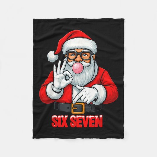 Couverture Polaire Funny Six Seven 6 7 Meme Santa Christmas Shirt Men (Devant)