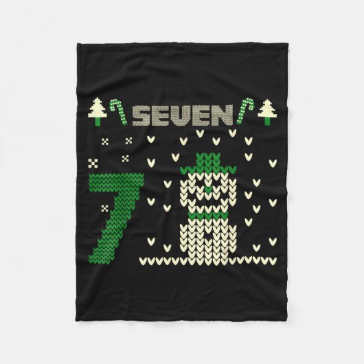 Couverture Polaire Funny Six Seven 6 7 Ugly Christmas Sweaters For Co (Devant)