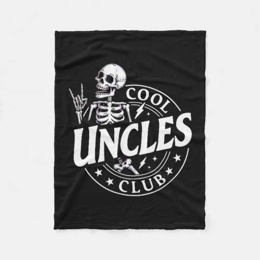 Couverture Polaire Funny Skeleton Cool Uncles Club New Uncle Men (Devant)
