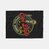 Couverture Polaire Funny Skeleton Member Cool Dads Club Father's Day  (Devant (Horizontal))